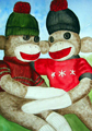 Painting: Sock Monkies