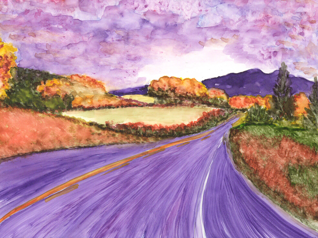 Painting: Purple Highway