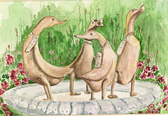 Painting: Wooden Dcuks