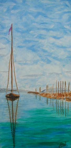 Painting: Waiting for the Wind