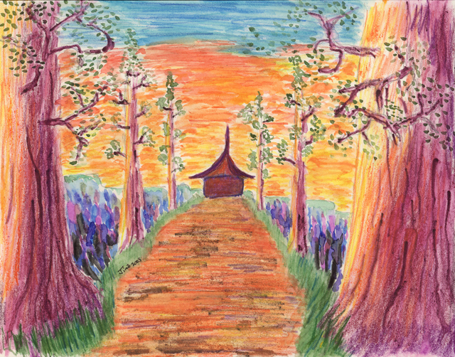 Painting: Avenue of the Trees