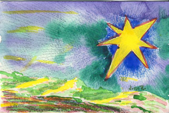 Painting: Christmas Star I