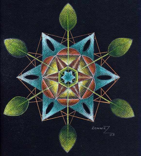 Painting: Blue Starflower