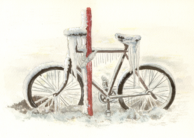 Painting: Bike Ice