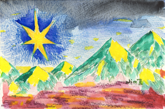 Painting: Christmas Star II
